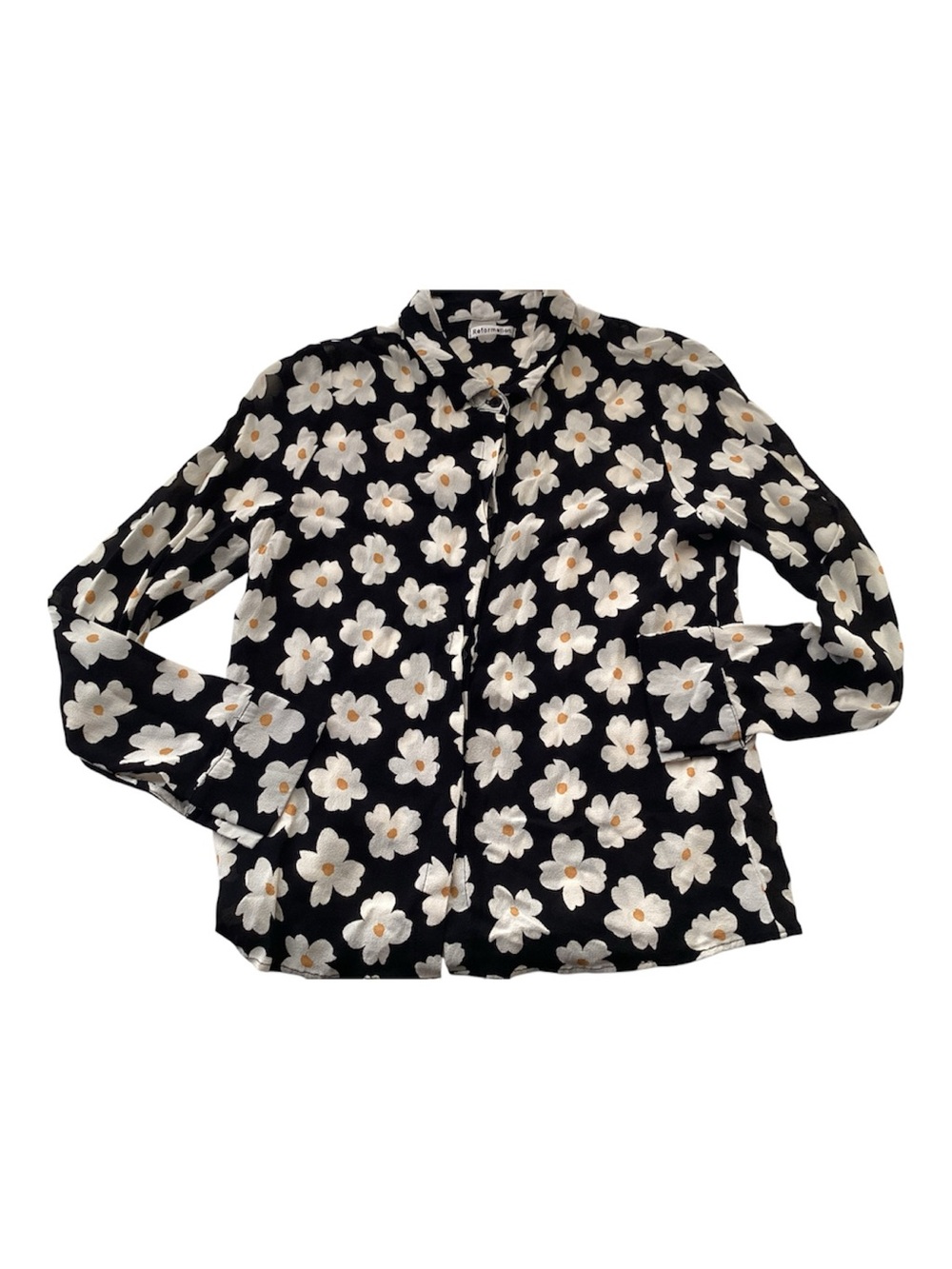 Reformation Gemma Daisy Button Up Shirt